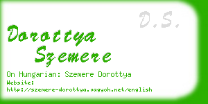 dorottya szemere business card